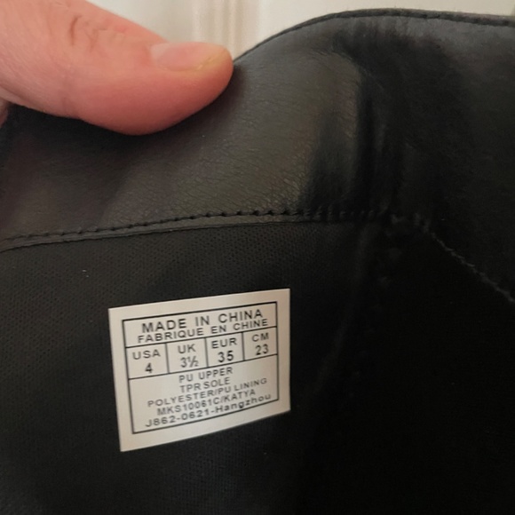 Girls Michael Kora Katy’s Black Quilted Riding Boots - Picture 5 of 7